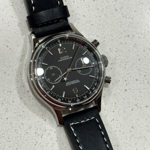 Sugess Black Chronograph Watch